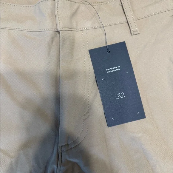 Men's Tan Shorts Flat Front